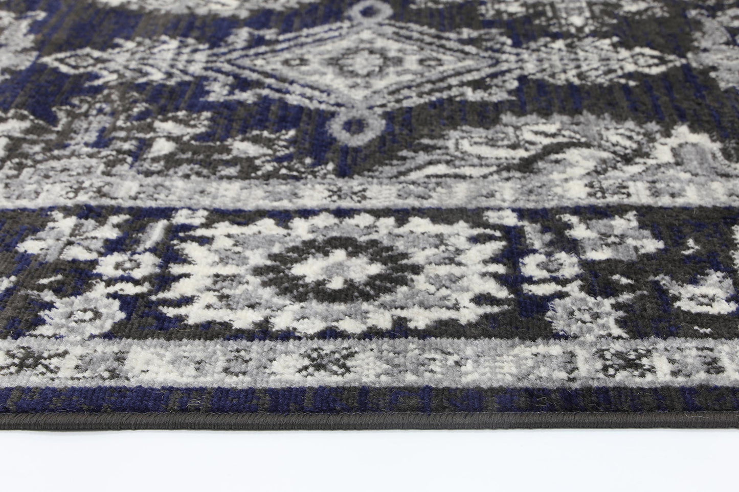 Axelle Ziegler Navy Grey Rug
