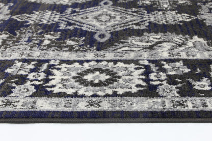 Axelle Ziegler Navy Grey Rug