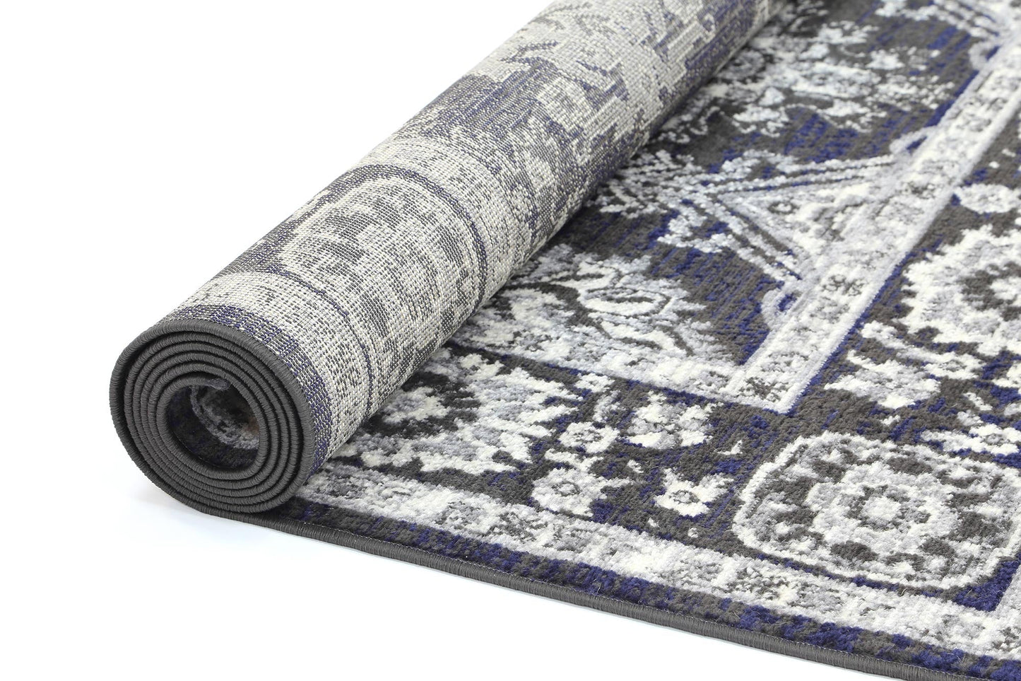 Axelle Ziegler Navy Grey Rug