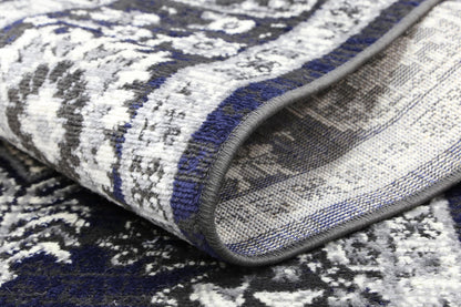 Axelle Ziegler Navy Grey Rug