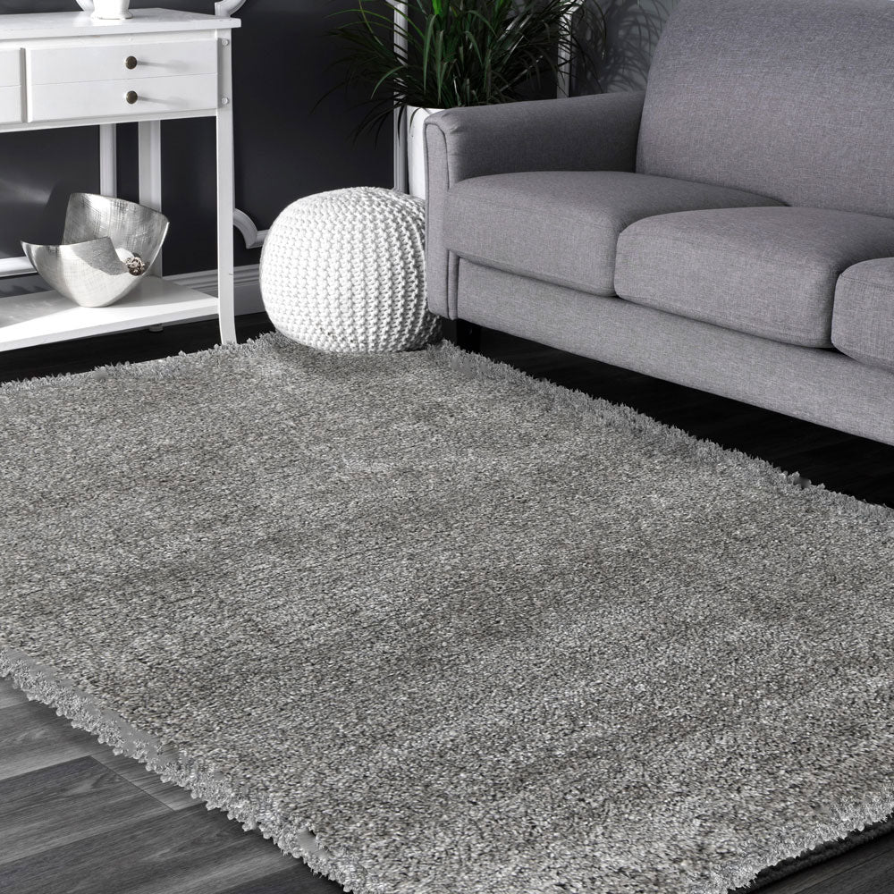 Syra Grey Shaggy Rug