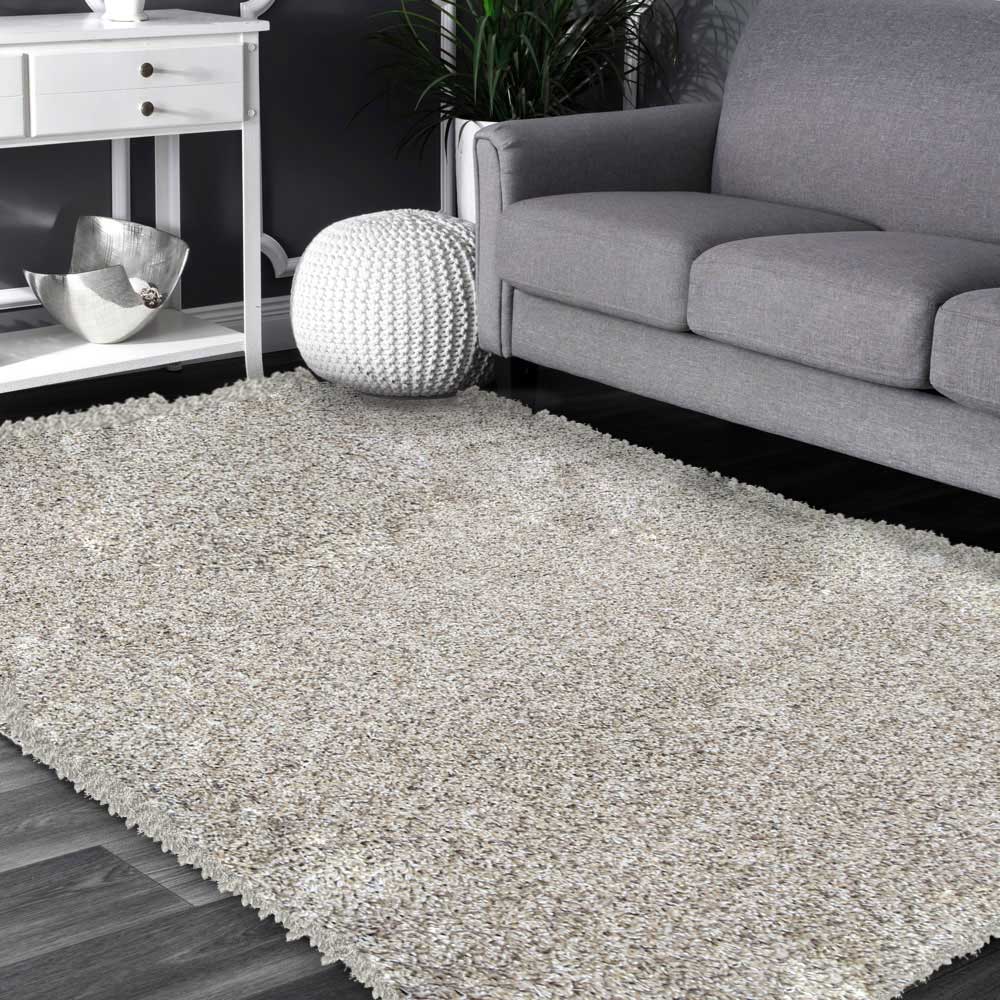 Syra Beige Shaggy Rug