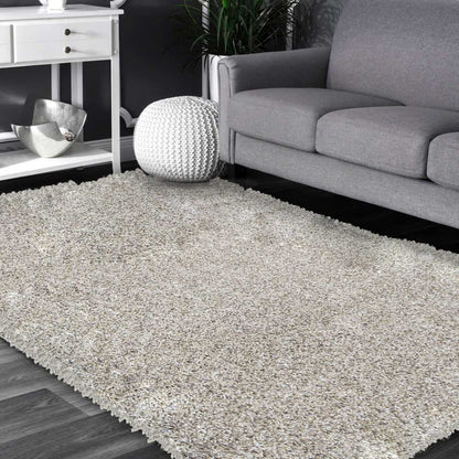 Syra Beige Shaggy Rug