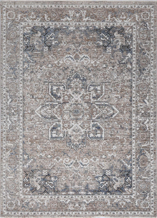 Montra Virginia Medallion Transitional Ash Rug