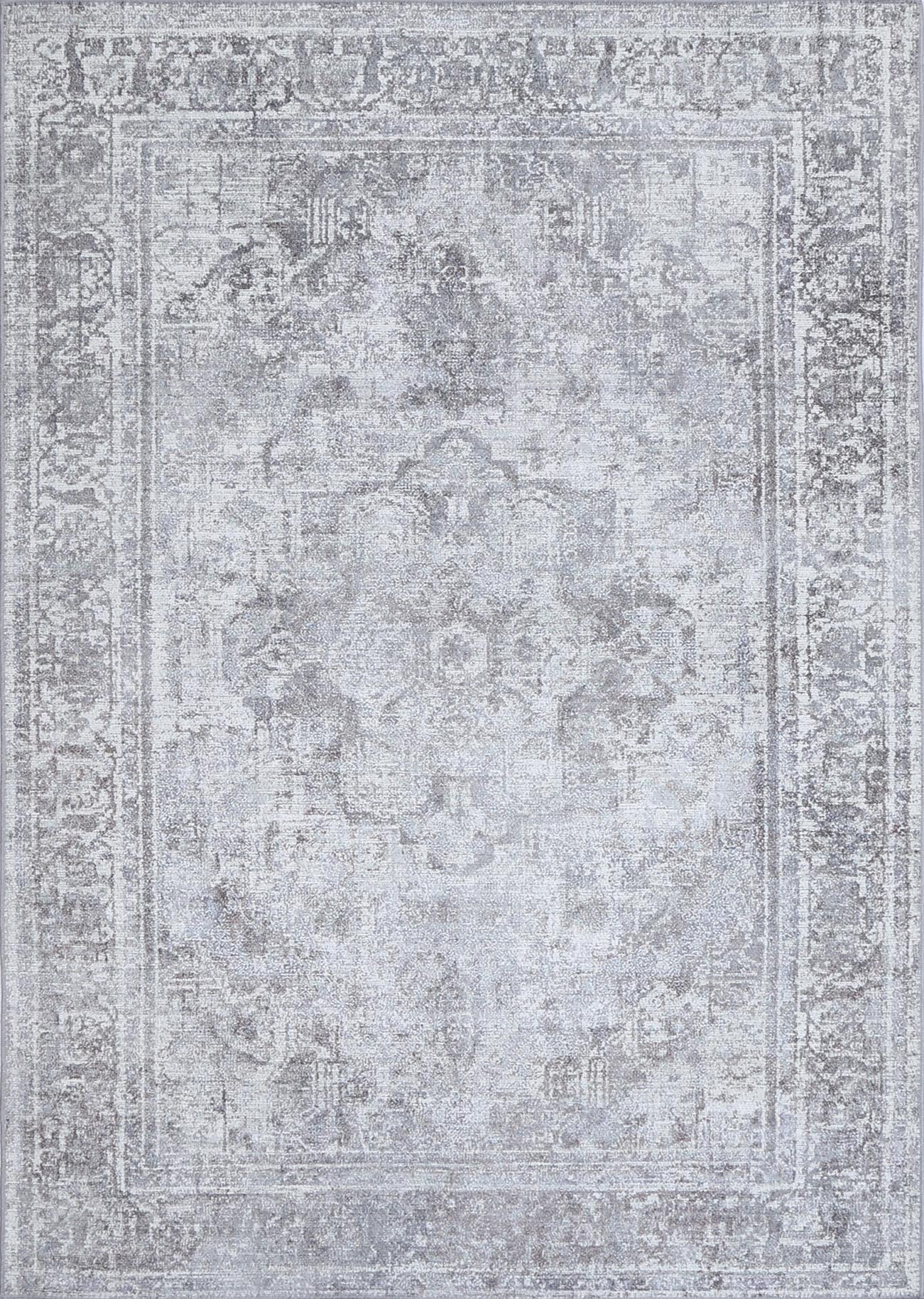 Santorini Arbela Grey Washable Rug - VTL1011-02
