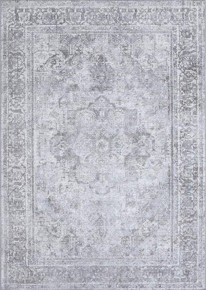 Santorini Arbela Grey Washable Rug - VTL1011-02
