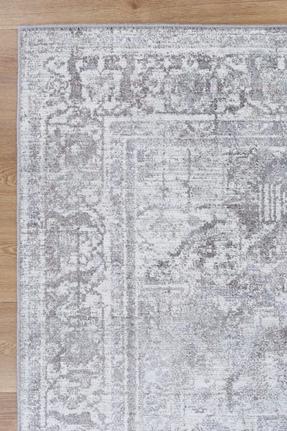Santorini Arbela Grey Washable Rug - VTL1011-02