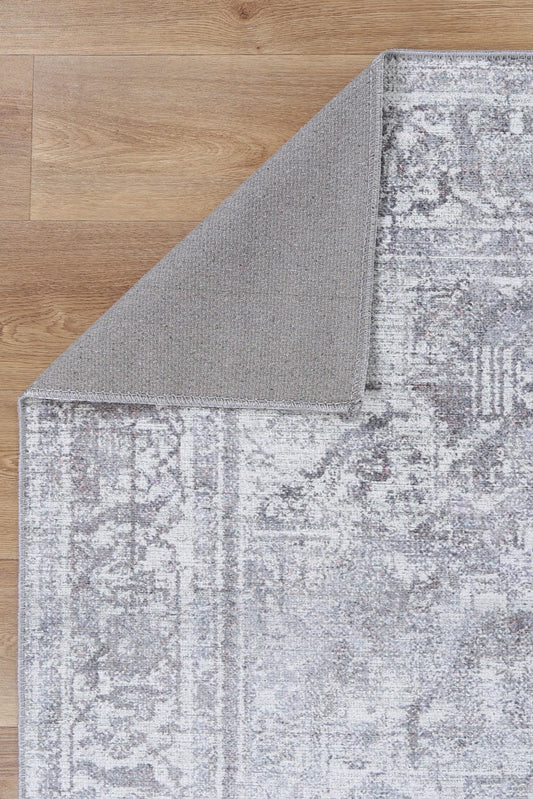 Santorini Arbela Grey Washable Rug - VTL1011-02