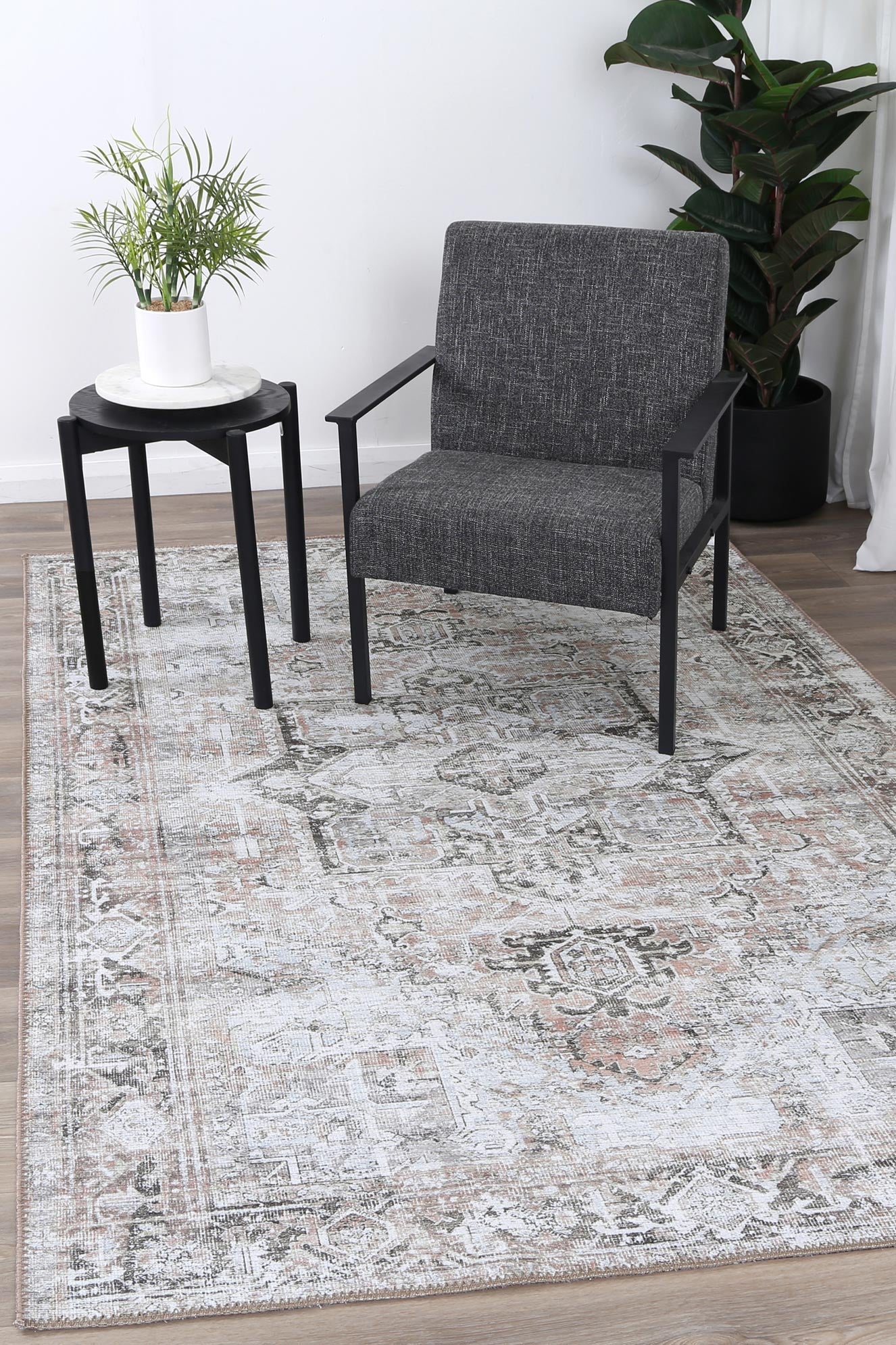 Santorini Nuzi Blush Washable Rug - VTL1190-03