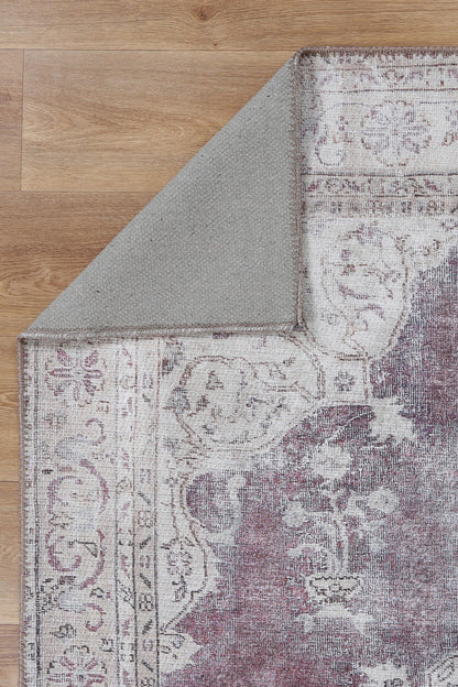 Santorini Isin Violet Washable Rug - VTL1192-00