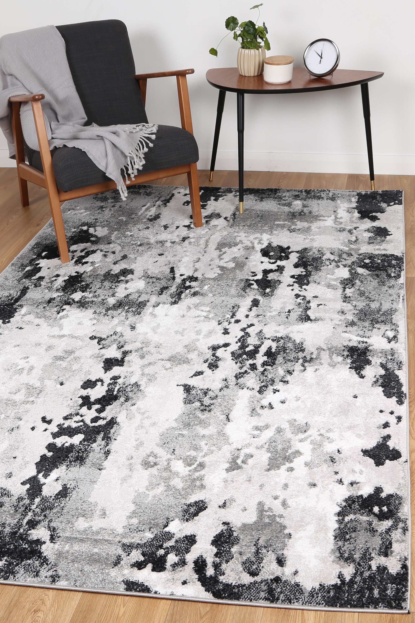 Corin Black and Grey Rug