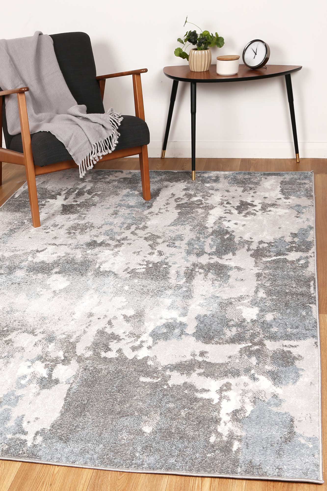 Corin Grey and Blue Rug