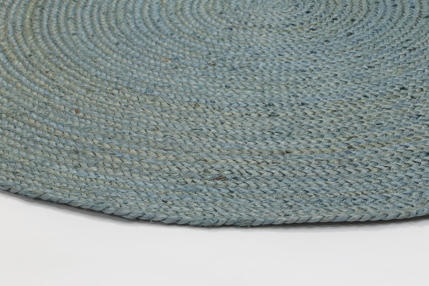 Canvessa Tundra Blue Jute Round Rug