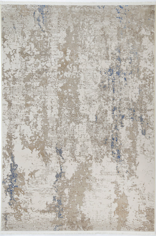 Evara One Modern Beige Blue Rug