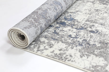 Evara One Modern Grey Blue Rug