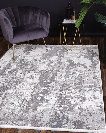 Evara One Modern Grey Blue Rug