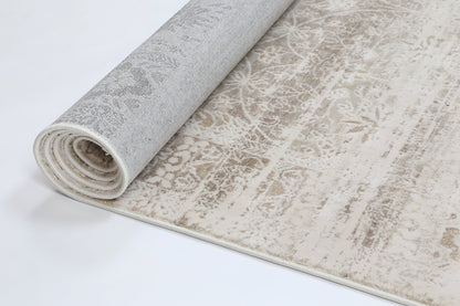 Evara Solid Beige Modern Rug
