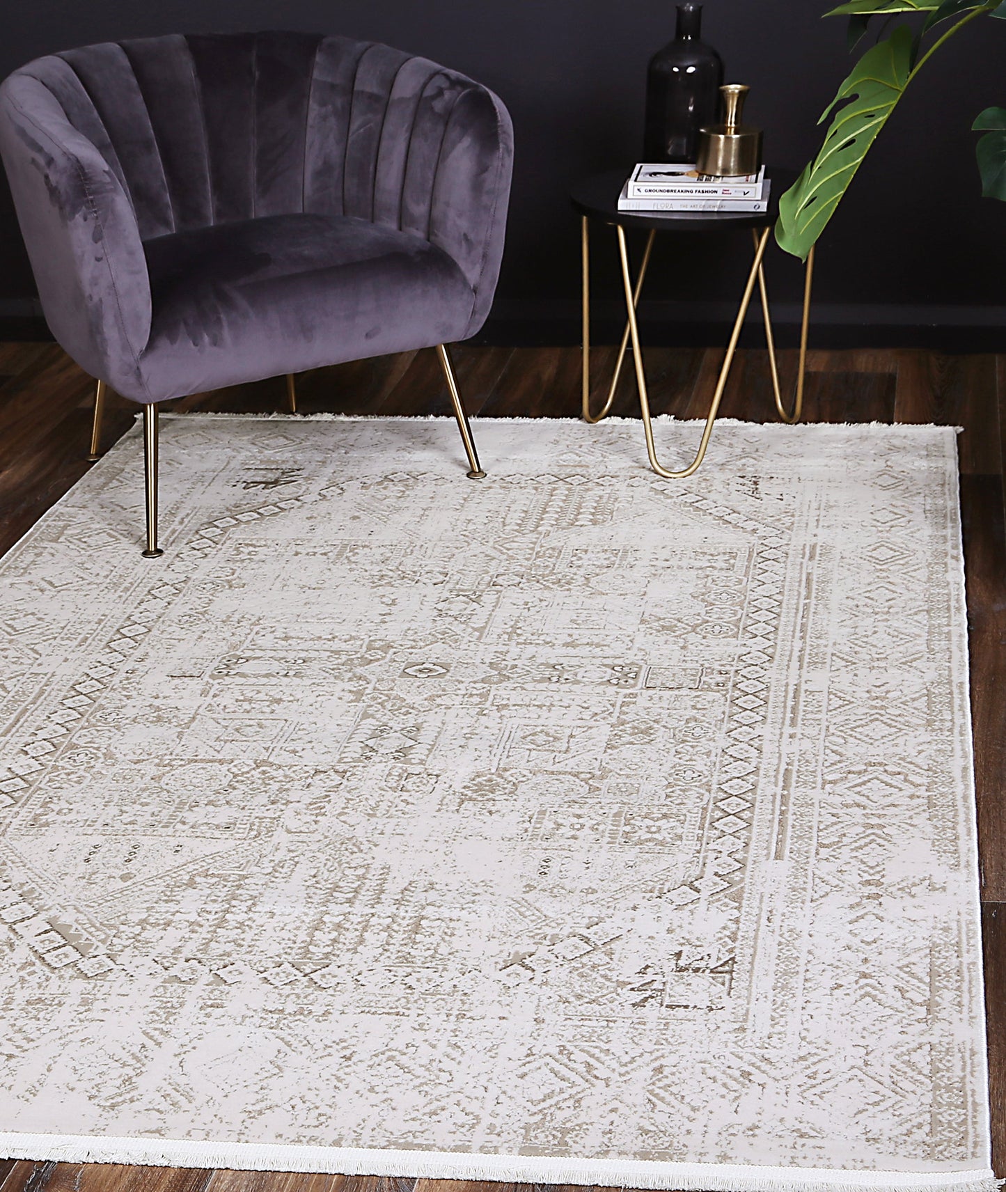 Evara Panel Beige Rug