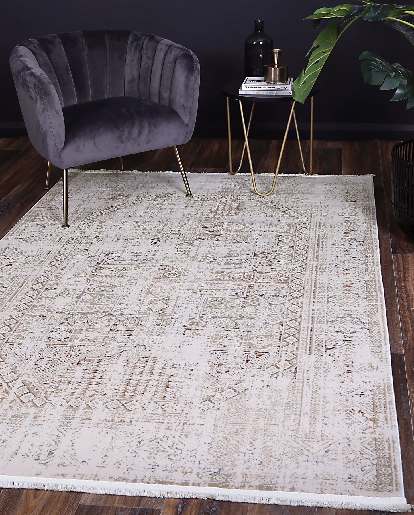 Evara Panel Beige Multi Rug