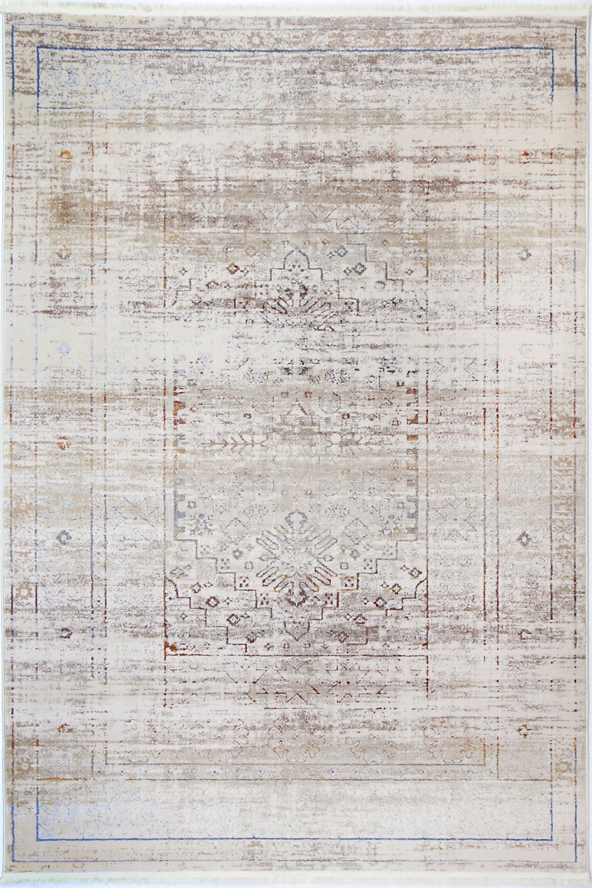 Evara Traditional Beige Multi Rug