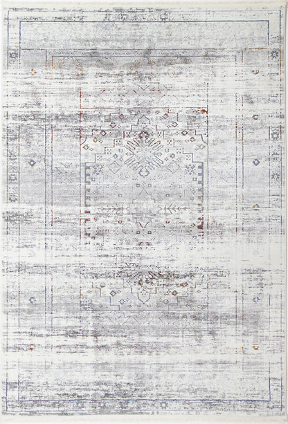 Evara Traditional Grey Multi Rug