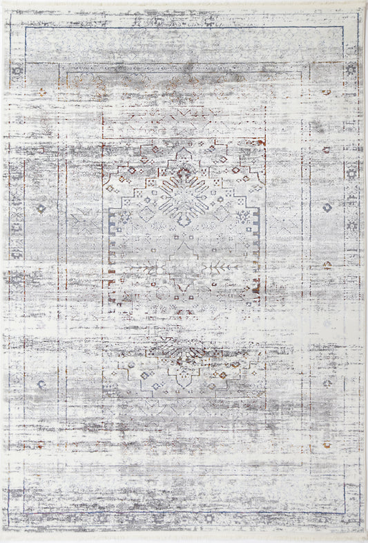 Evara Traditional Grey Multi Rug
