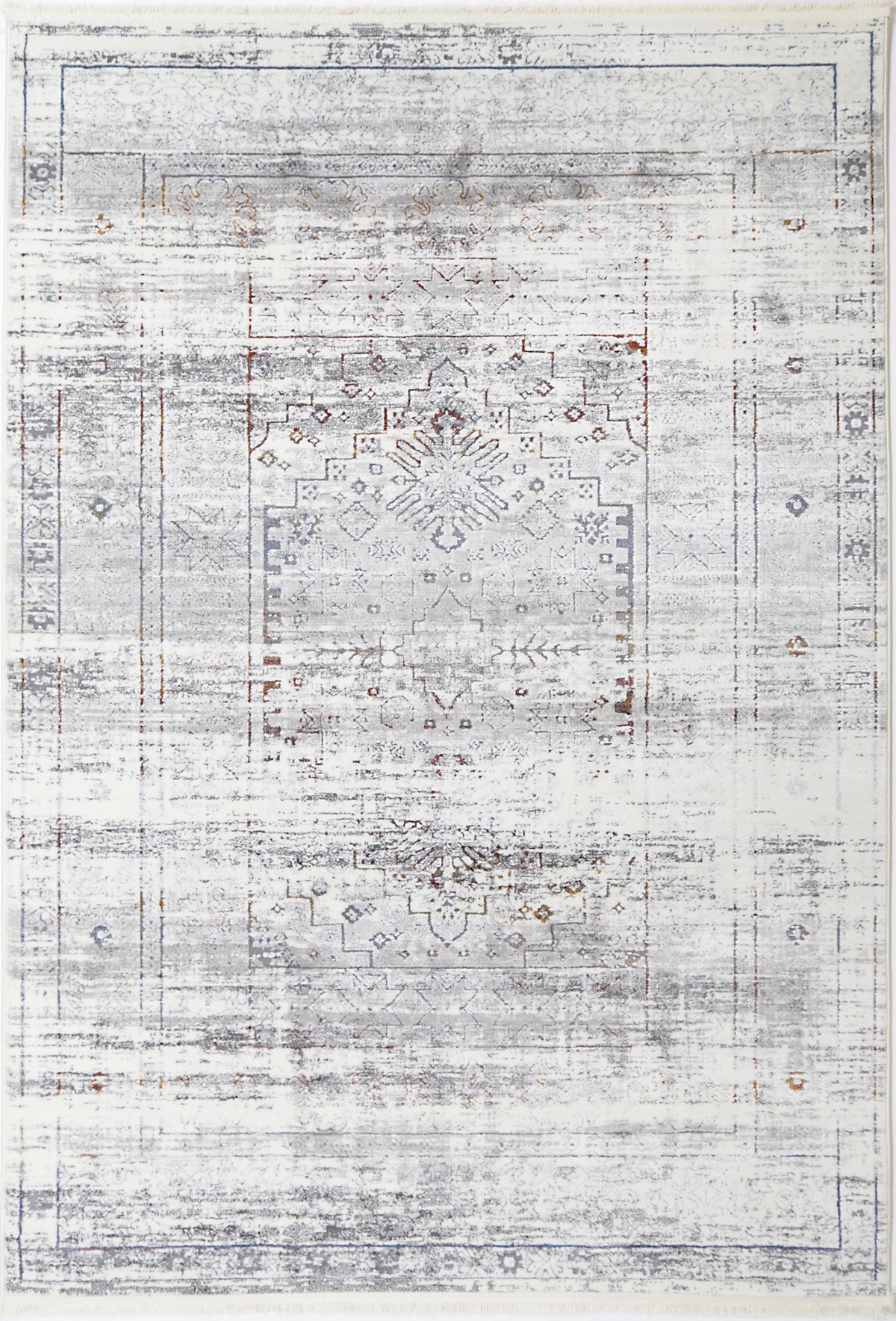 Evara Traditional Grey Multi Rug