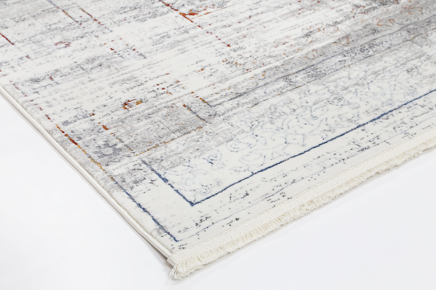 Evara Traditional Grey Multi Rug