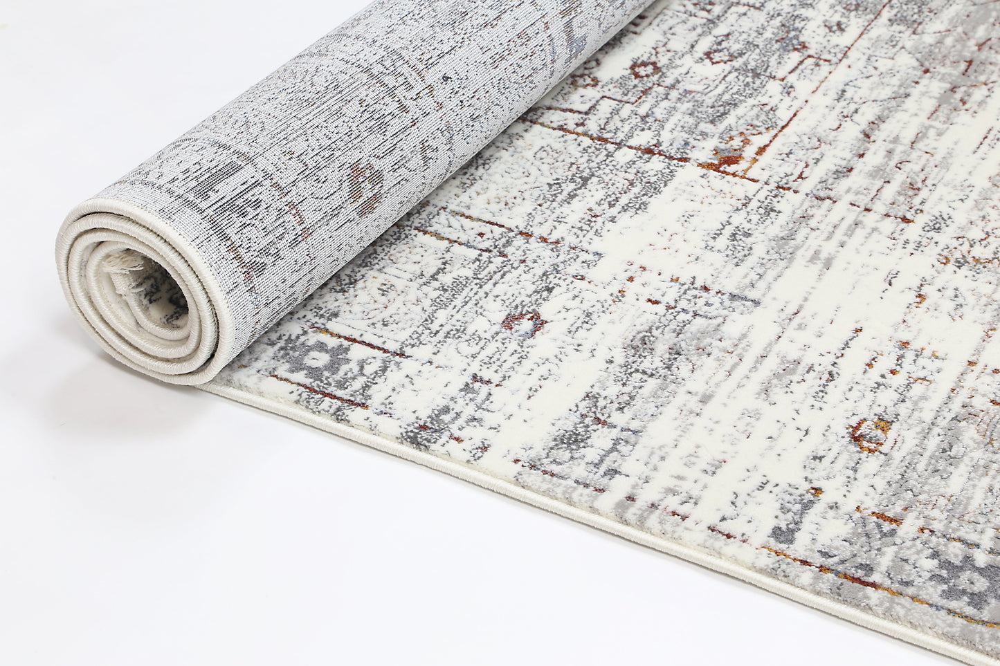 Evara Traditional Grey Multi Rug