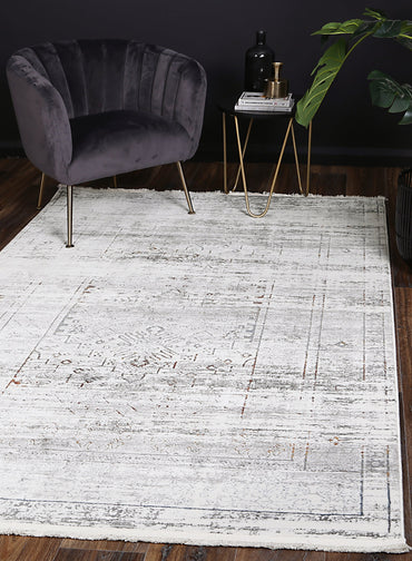 Evara Traditional Grey Multi Rug