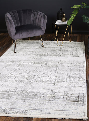 Evara Traditional Grey Rug