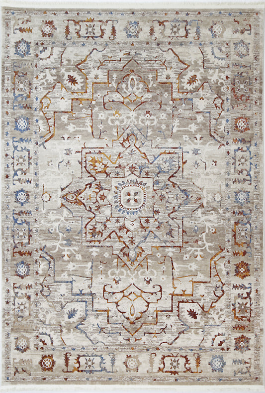 Evara Medalion Beige Multi Rug