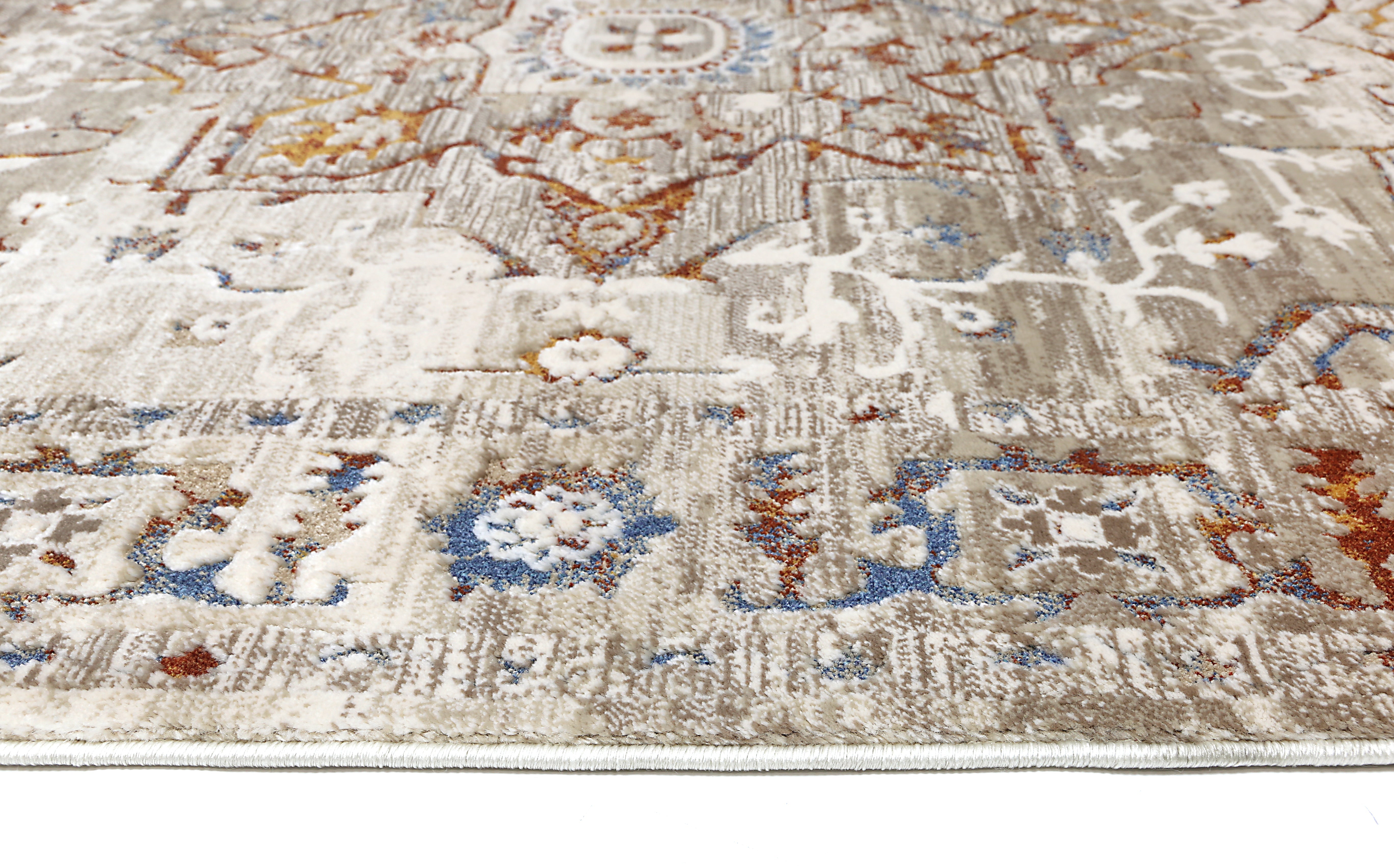 Evara Medalion Beige Multi Rug