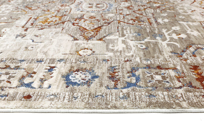 Evara Medalion Beige Multi Rug