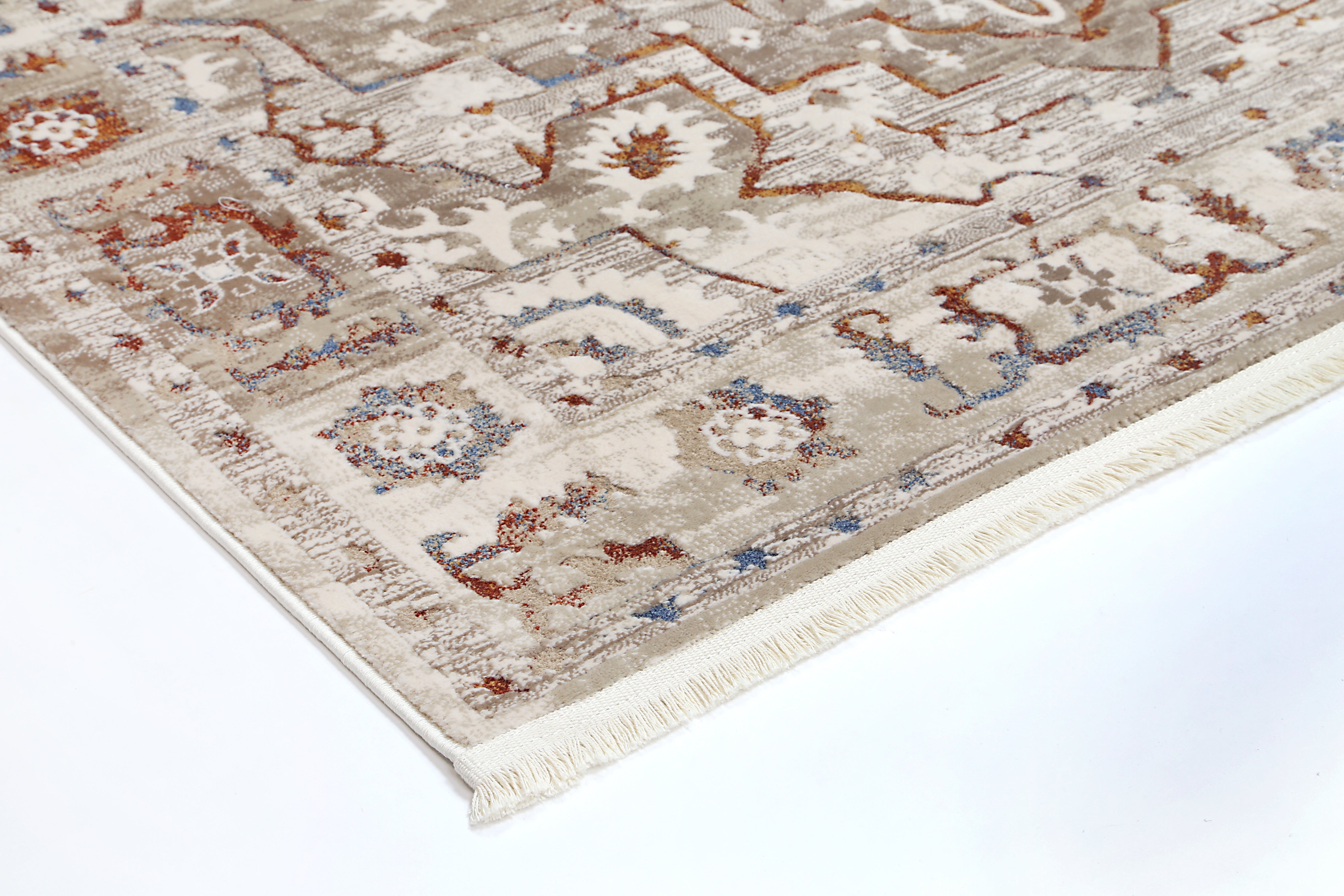 Evara Medalion Beige Multi Rug
