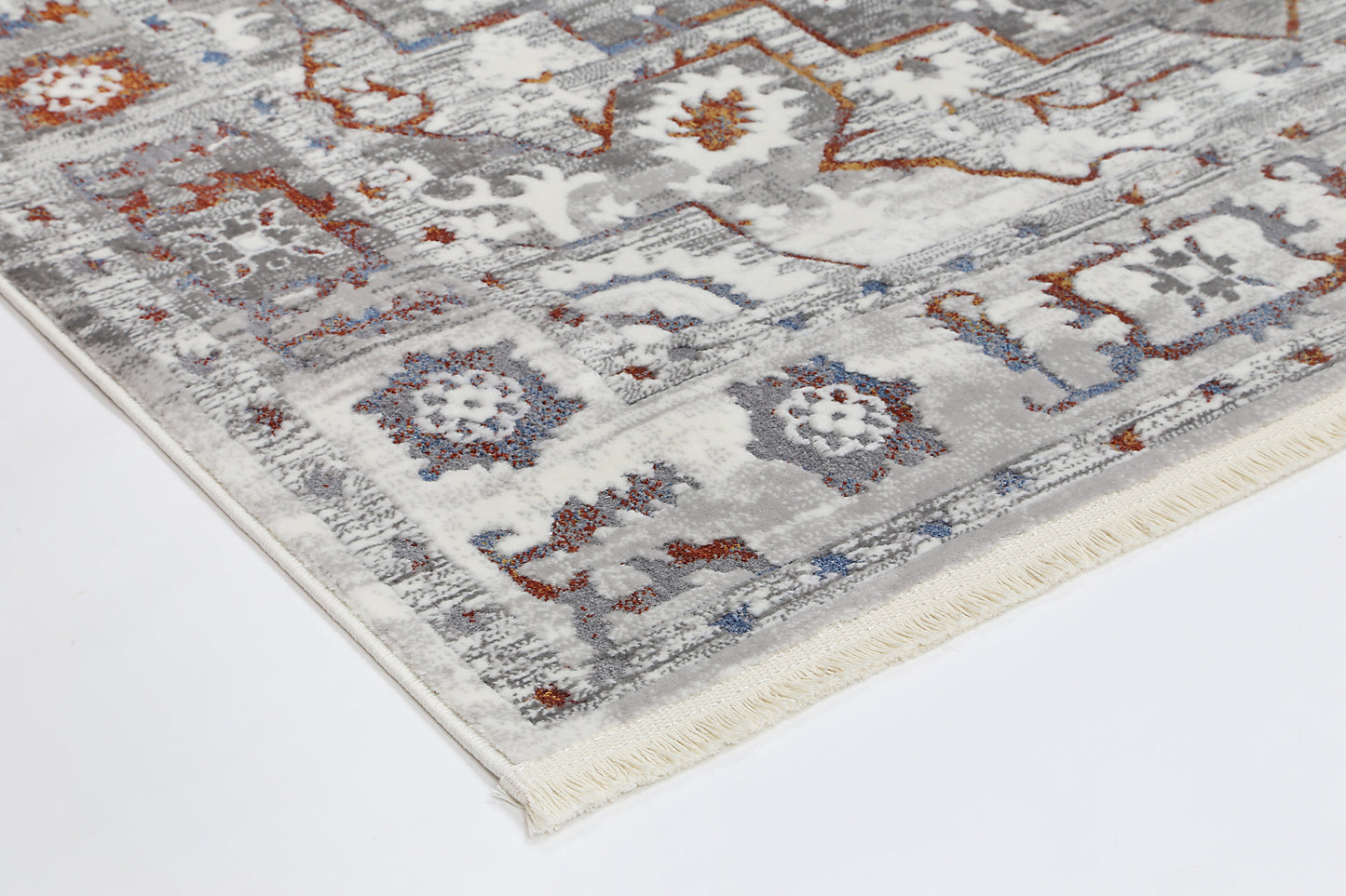 Evara Medalion Grey Multi Rug