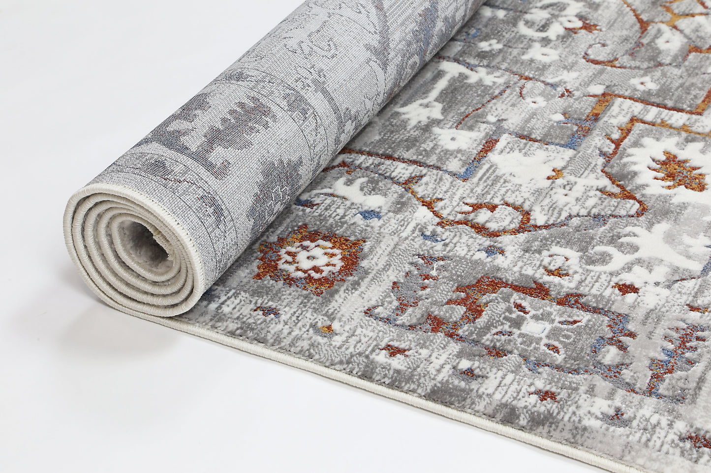 Evara Medalion Grey Multi Rug