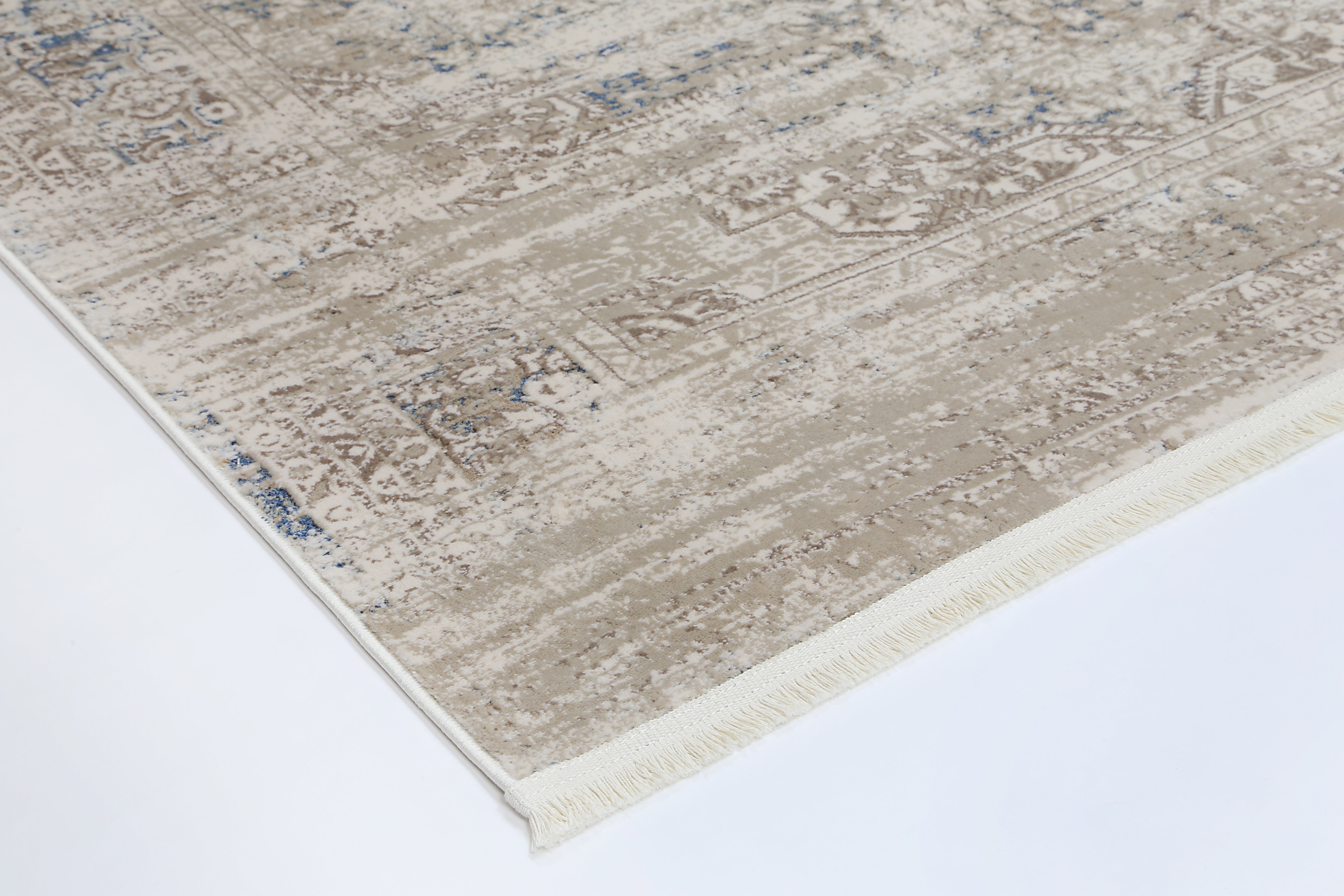 Evara Medalion Beige Blue Rug