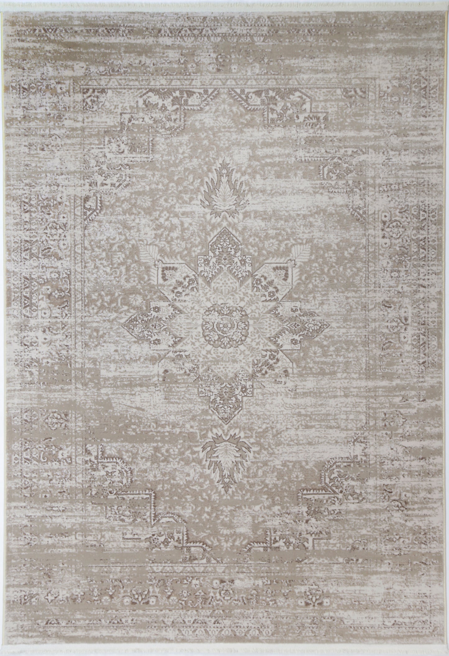 Evara Medalion Beige Rug