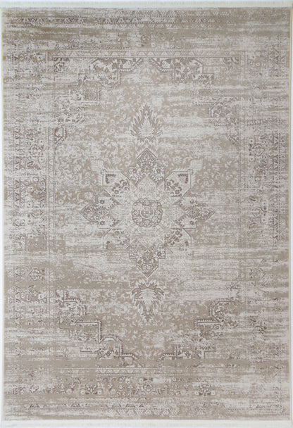 Evara Medalion Beige Rug