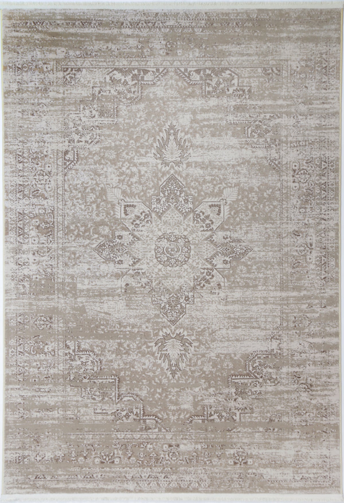 Evara Medalion Beige Rug