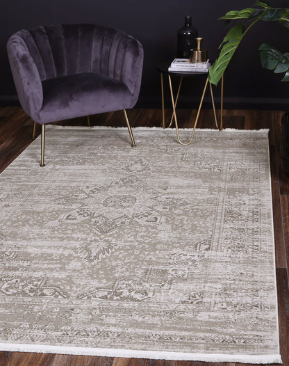 Evara Medalion Beige Rug