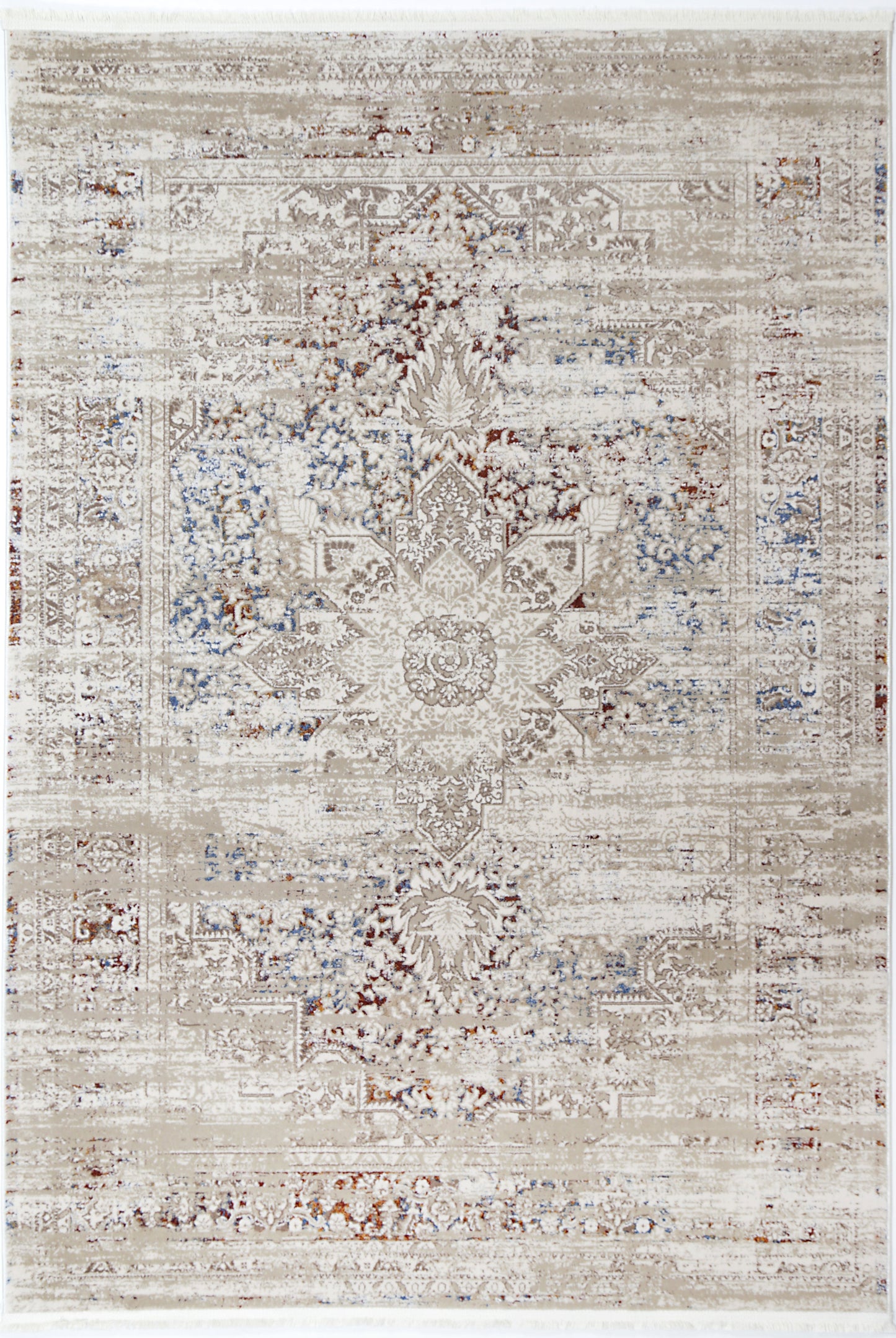 Evara Medalion Beige Multi Rug