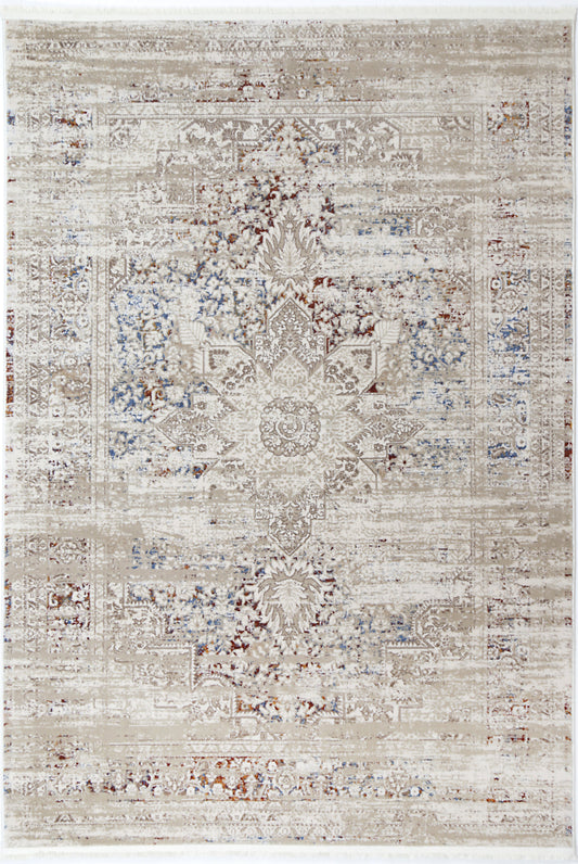Evara Medalion Beige Multi Rug