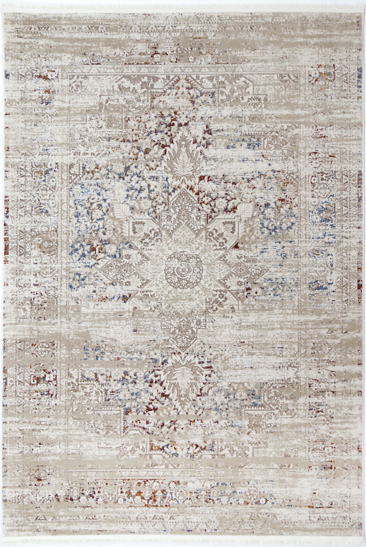 Evara Medalion Beige Multi Rug