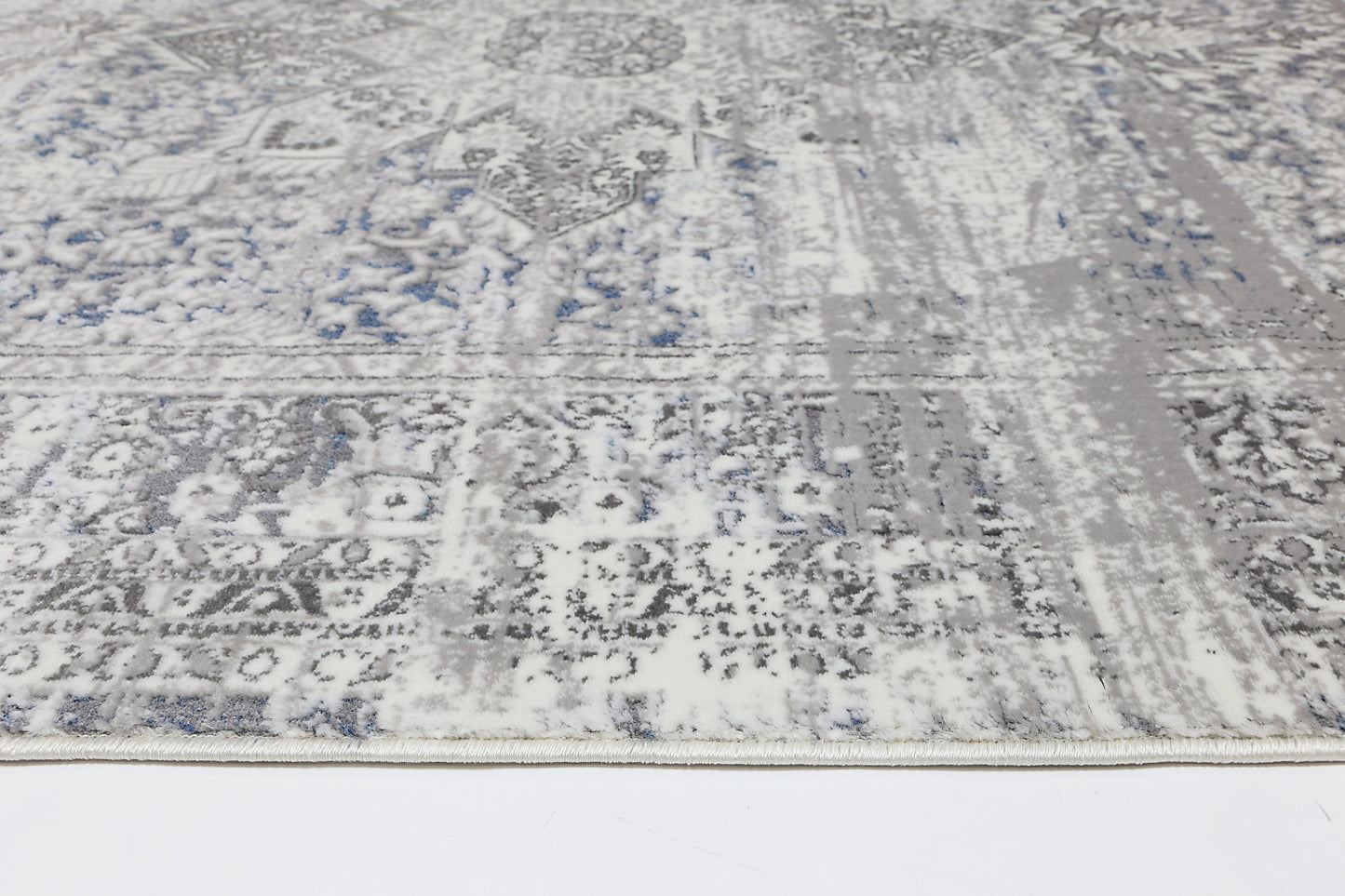 Evara Medalion Grey Blue Rug