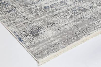 Evara Medalion Grey Blue Rug