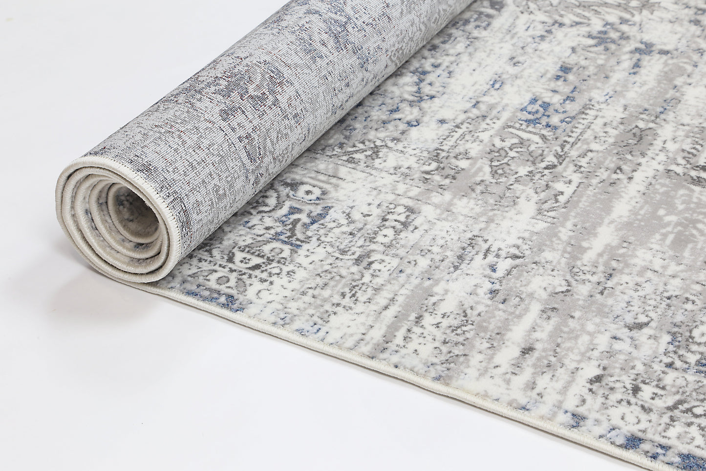 Evara Medalion Grey Blue Rug