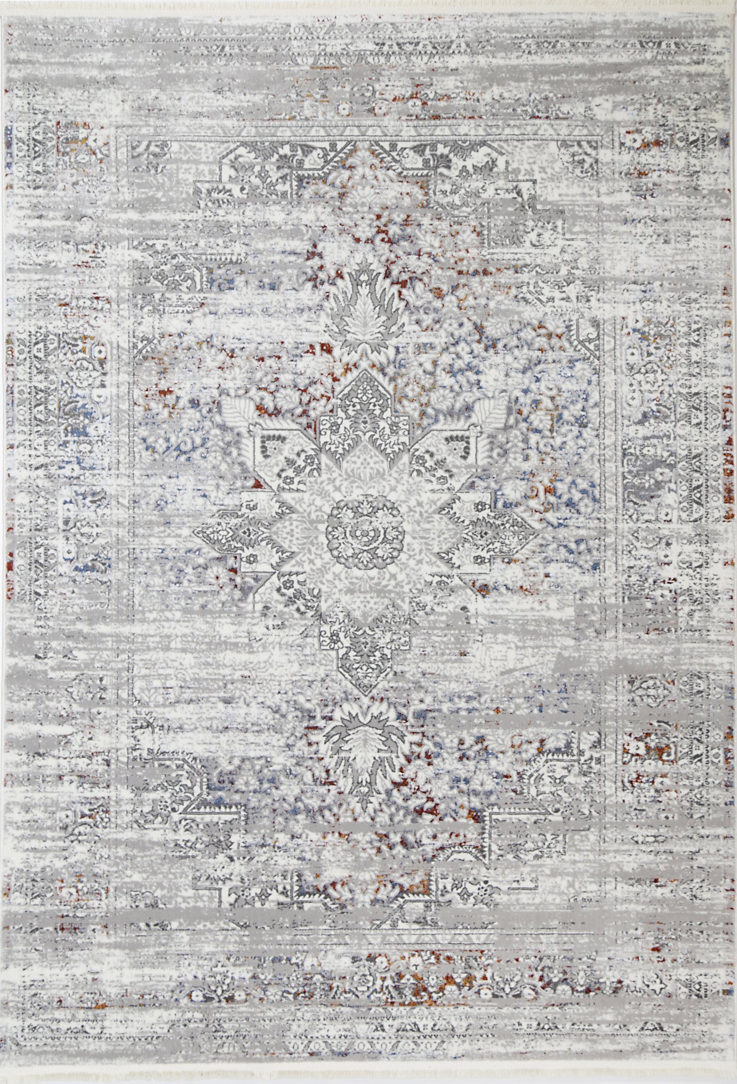 Evara Medalion Grey Multi Rug