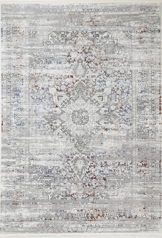 Evara Medalion Grey Multi Rug